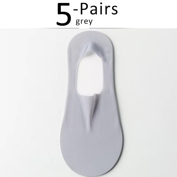 Silk Serene™ Transparent anti-slip socks