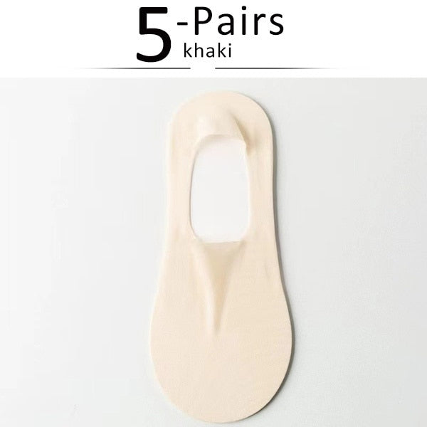 Silk Serene™ Transparent anti-slip socks