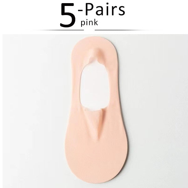 Silk Serene™ Transparent anti-slip socks