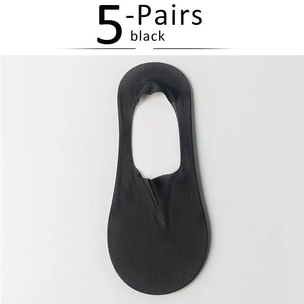 Silk Serene™ Transparent anti-slip socks