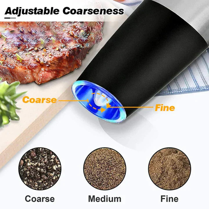 SpiceSage™ Automatic salt and pepper mills