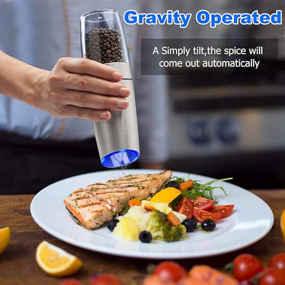 SpiceSage™ Automatic salt and pepper mills