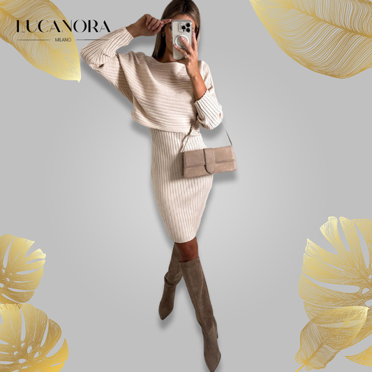 Stella Juliano™ Two-piece dress and sweater set