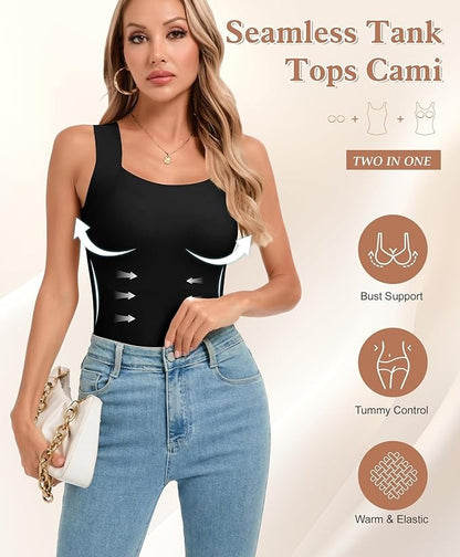 StretchWell™ Shaping Top with Soft Built-In Bra