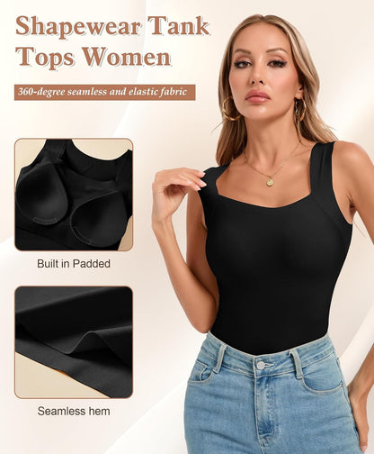 StretchWell™ Shaping Top with Soft Built-In Bra