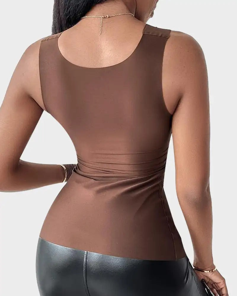 StretchWell™ Shaping Top with Soft Built-In Bra