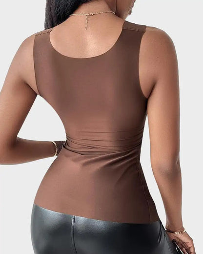 StretchWell™ Shaping Top with Soft Built-In Bra
