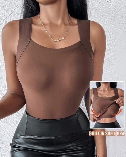 StretchWell™ Shaping Top with Soft Built-In Bra