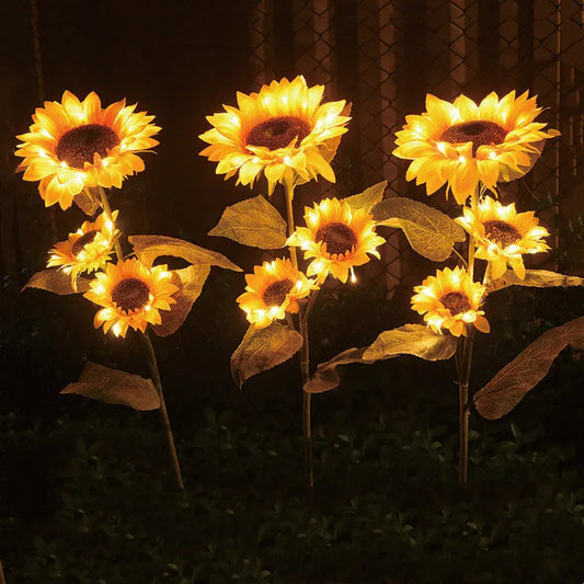 SunGlow™ Sunflower Solar Garden Lights