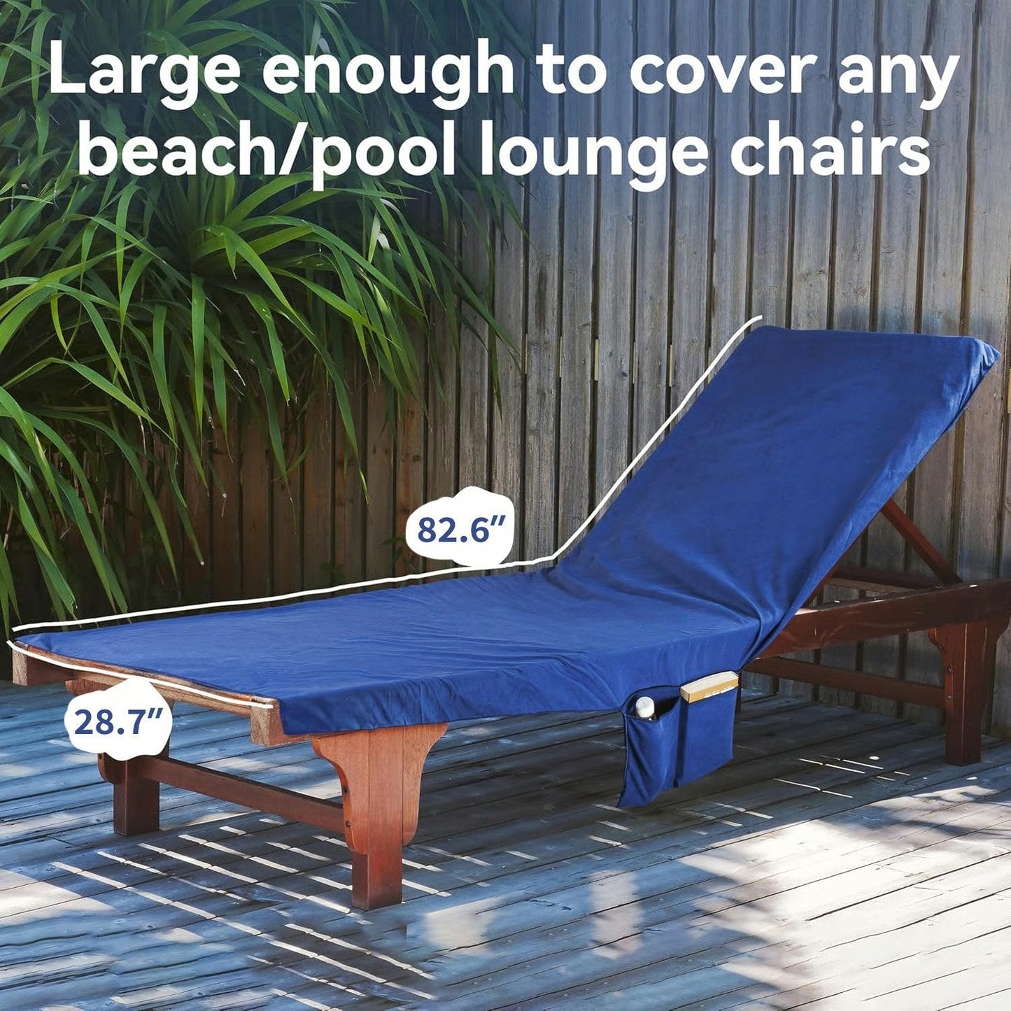 SunVibe™ Quick dry beach towel with pockets