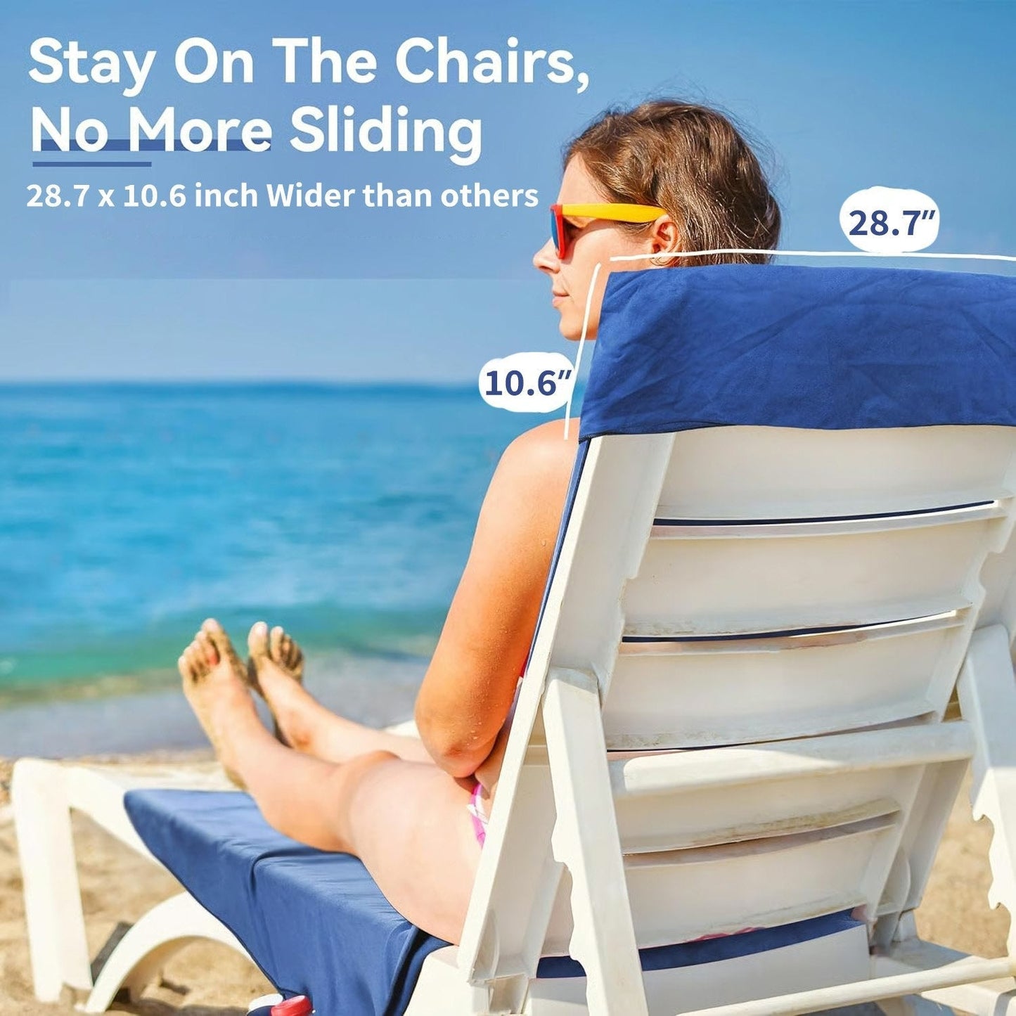 SunVibe™ Quick dry beach towel with pockets