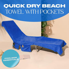 SunVibe™ Quick dry beach towel with pockets