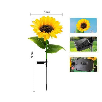 SunGlow™ Sunflower Solar Garden Lights