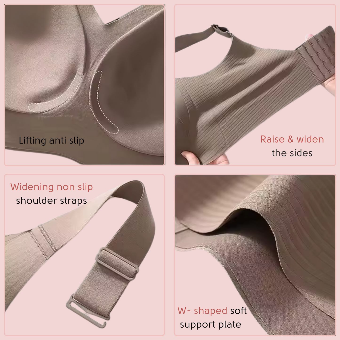 Trasea Colli™ Wire-free Non slip bra