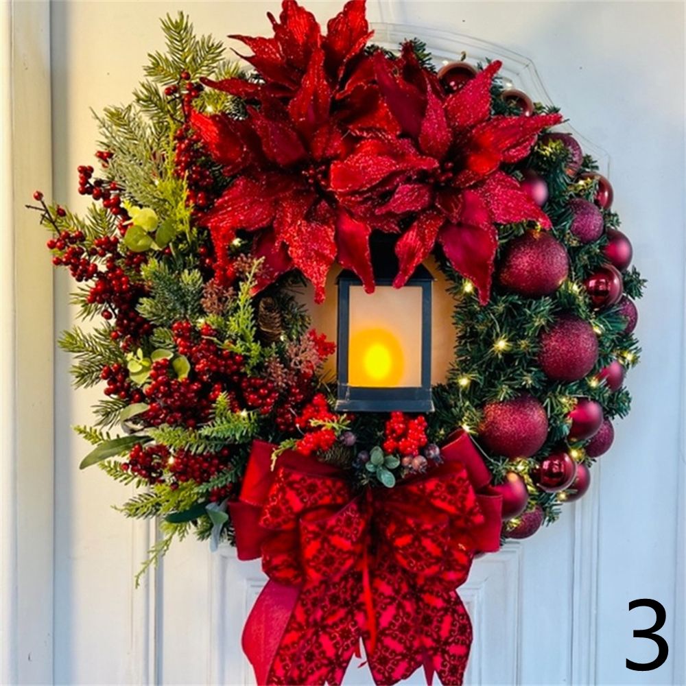 Twinkle Ring™ Christmas wreath with lights