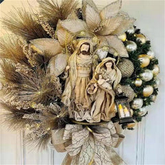 Twinkle Ring™ Christmas wreath with lights