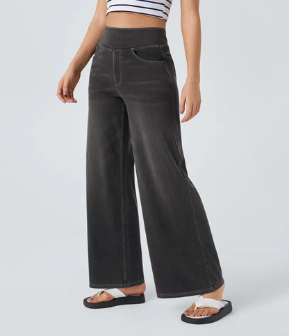 Uliva Di Rocco™ Super Stretch High-Waisted Wide Leg Jeans