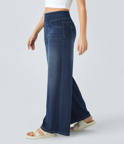 Uliva Di Rocco™ Super Stretch High-Waisted Wide Leg Jeans