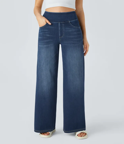 Uliva Di Rocco™ Super Stretch High-Waisted Wide Leg Jeans