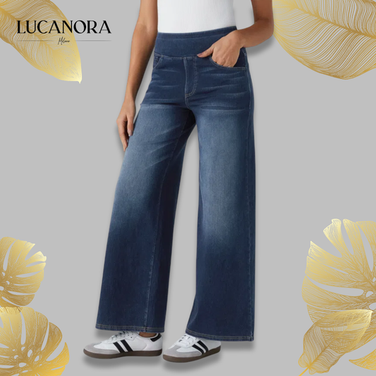 Uliva Di Rocco™ Super Stretch High-Waisted Wide Leg Jeans