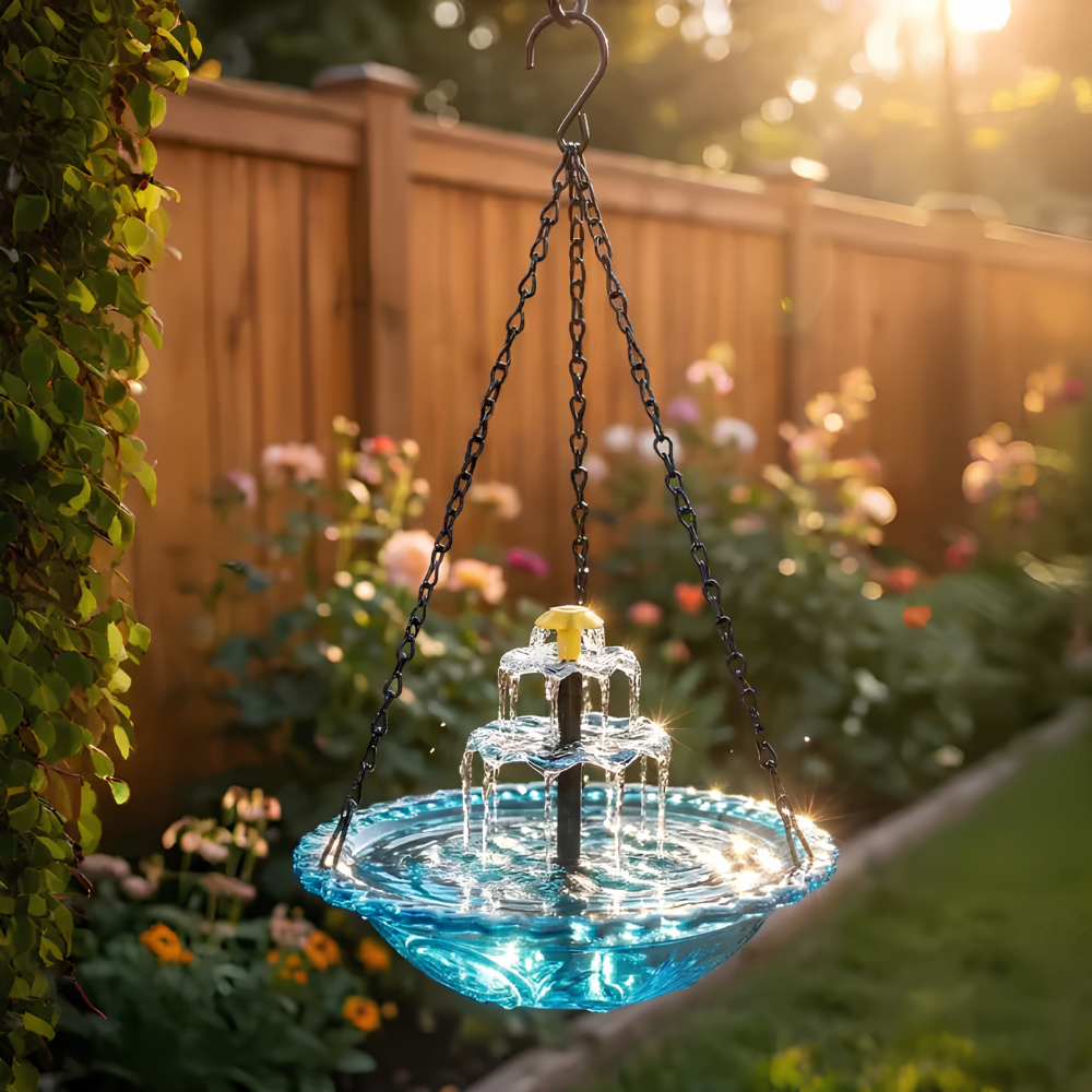 Cascadelle™ Solar Powered Cascading Bird Bath Fountain