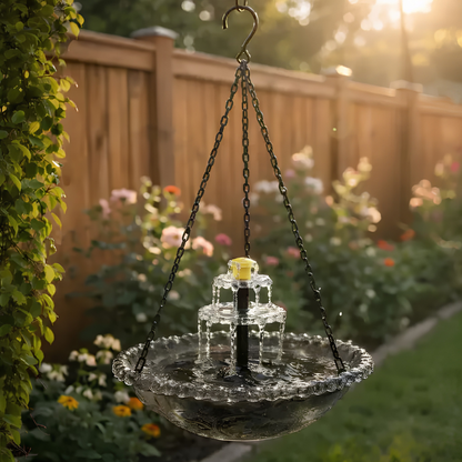 Cascadelle™ Solar Powered Cascading Bird Bath Fountain