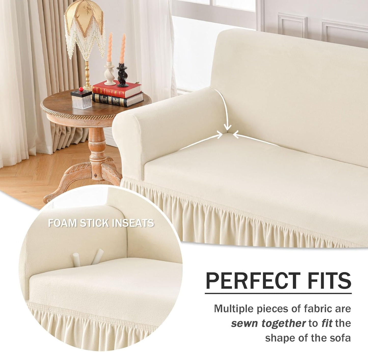 Velvexa™ Armchair Cover Thick Plush