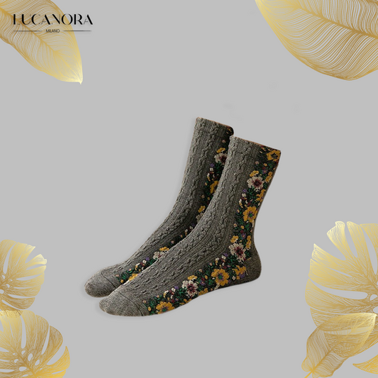 Vimoda™️ Vintage style socks with embroidered flowers