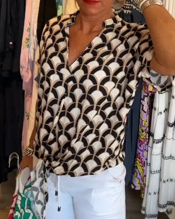 Viola Fox™ Casual top with print