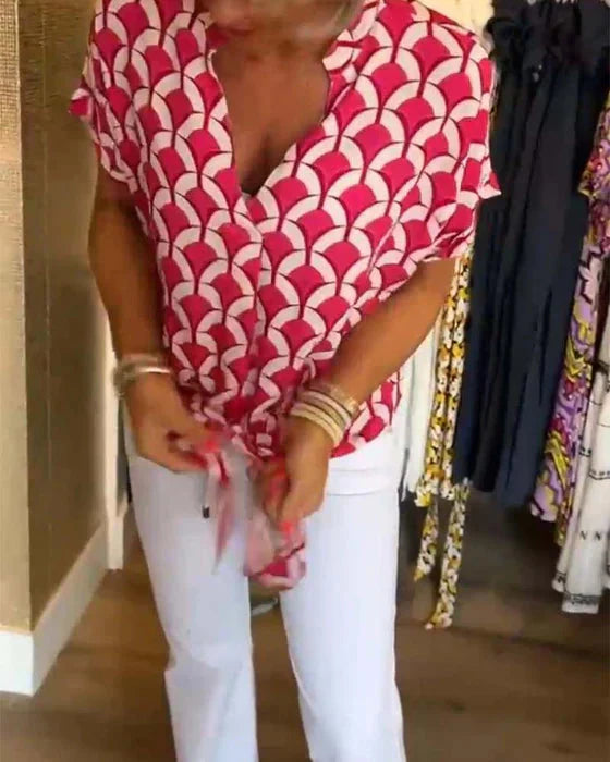 Viola Fox™ Casual top with print