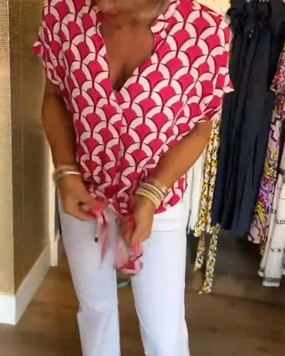 Viola Fox™ Casual top with print
