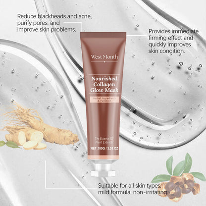 WestMonth Glow™ Nourished collagen mask