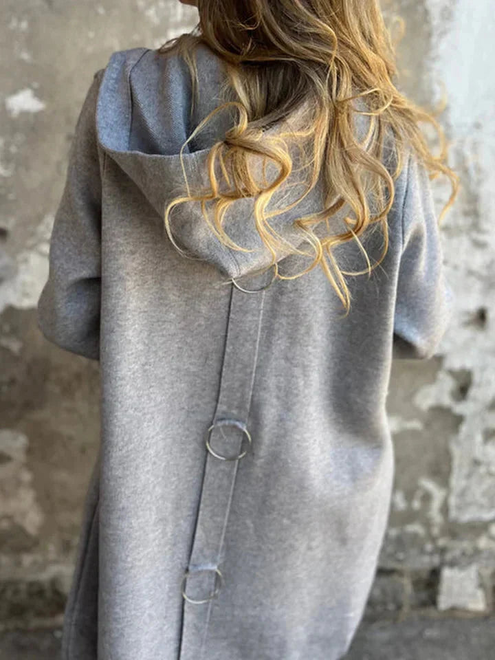 Xènia Enciso™ Casual single breasted jacket with hood