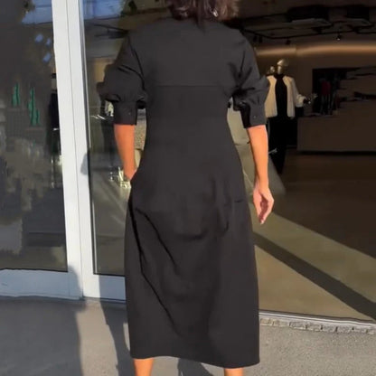 Zarina Sassano™ V-Neck Midi Dress