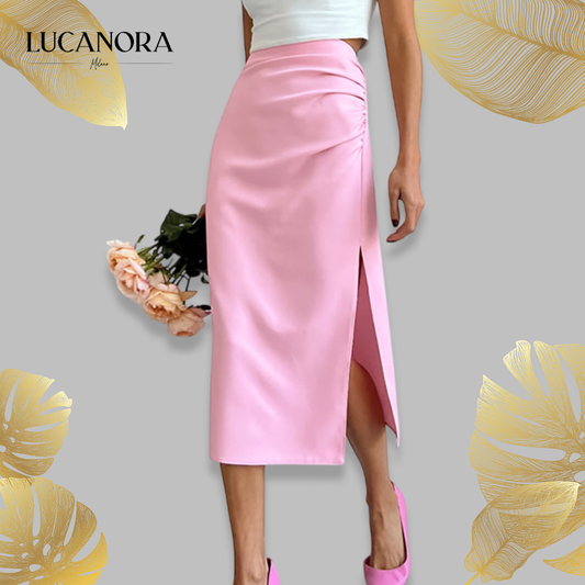 Zarina Bozzi™ Women's Side Slit Bodycon Midi Skirt