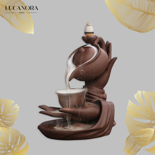 ZenFlow™ Hand-held Buddha teapot for aromatherapy