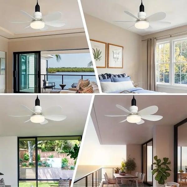 ZephyrAir™ Portable ceiling fan and light 2 in 1
