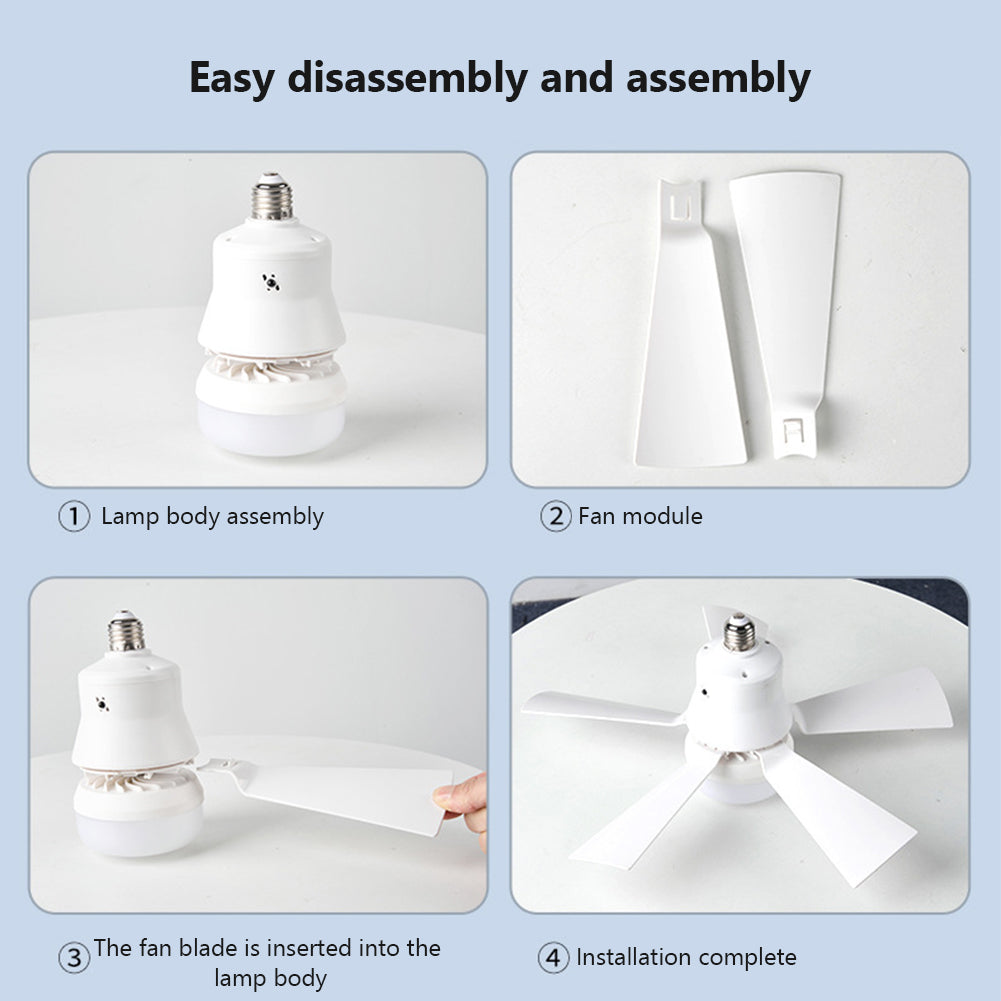 ZephyrAir™ Portable ceiling fan and light 2 in 1