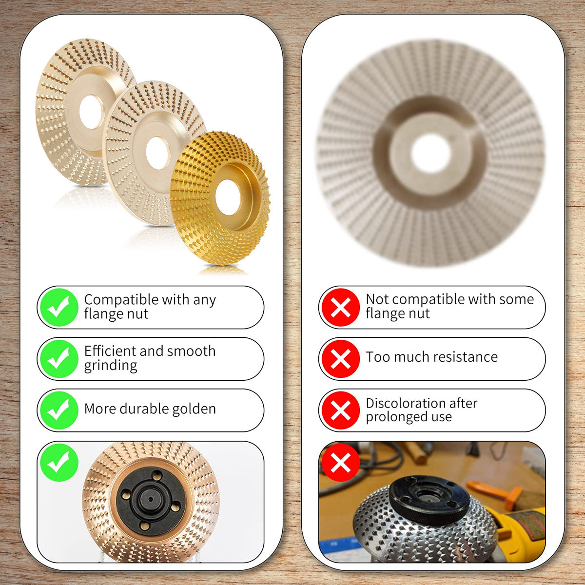 Carv Wood™ Wood carving discs