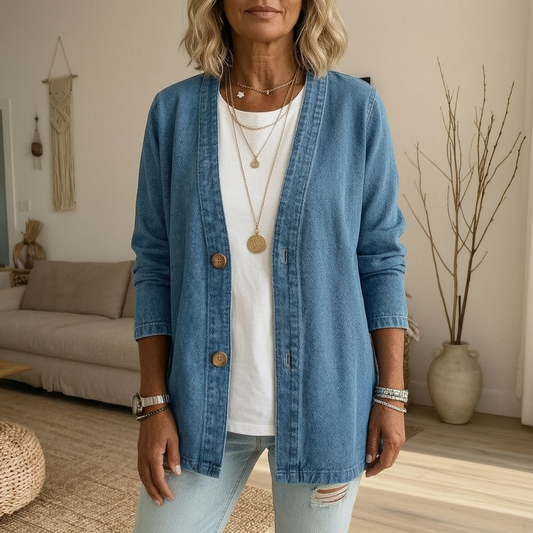 Edvige Bertozzi™ Effortless Layering Denim Jacket