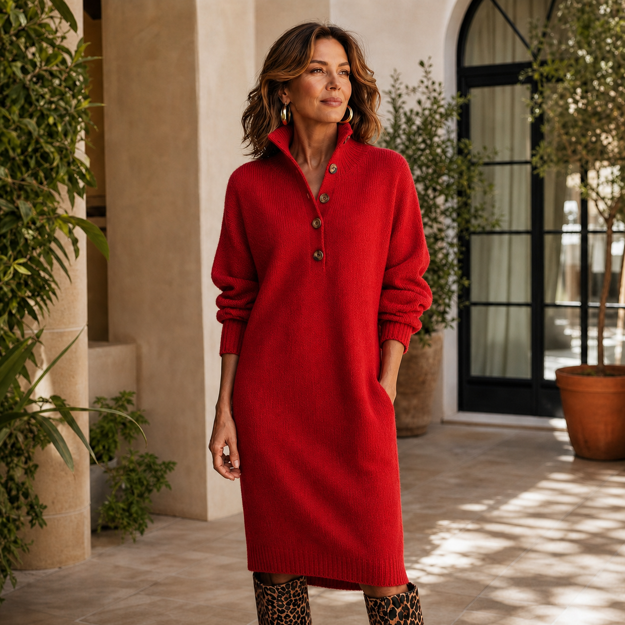 Adriana Agnelli™ Elegant Everyday Dress for Effortless Comfort