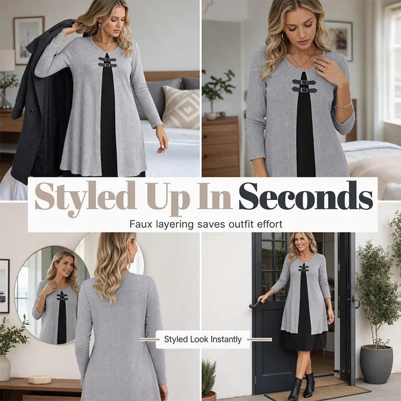 Adriana Aloisi™ Elegant A-Line Dress for Everyday Polish