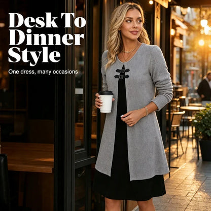 Adriana Aloisi™ Elegant A-Line Dress for Everyday Polish
