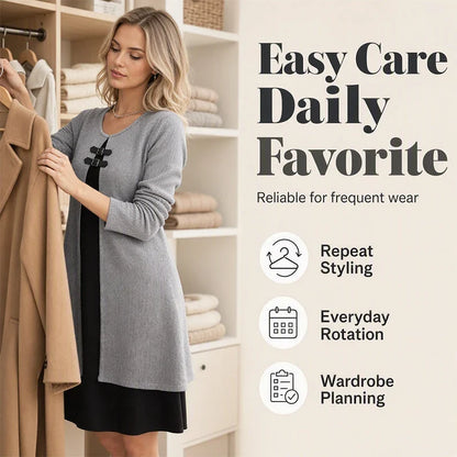 Adriana Aloisi™ Elegant A-Line Dress for Everyday Polish