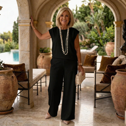 Adriana Carozzi™ Effortless Sleeveless Top and Pants Set