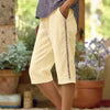 Adriana Gabba™ Lace Cutout Capri Pants for Summer Comfort