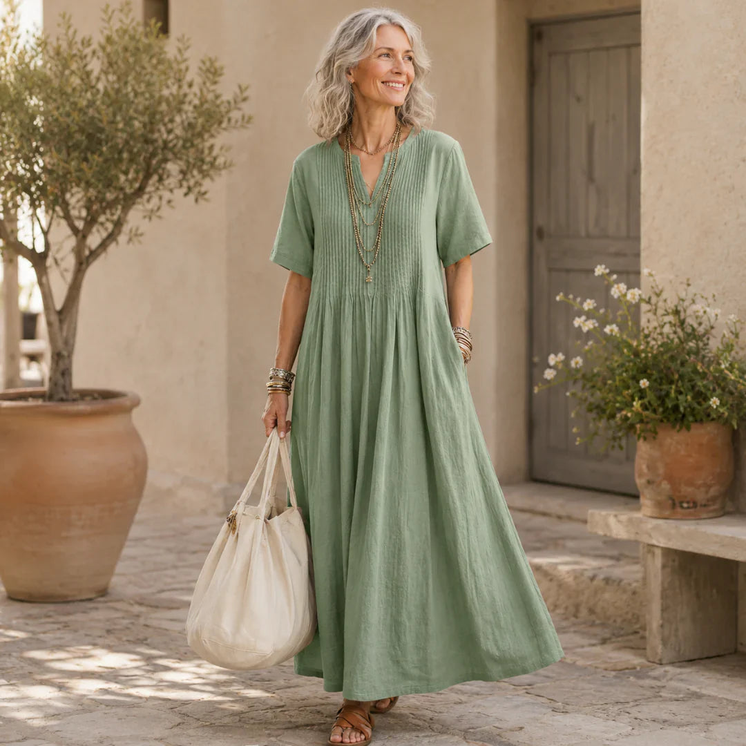 Adriana Palombo™ Breathable Casual Dress for Effortless Summer Style