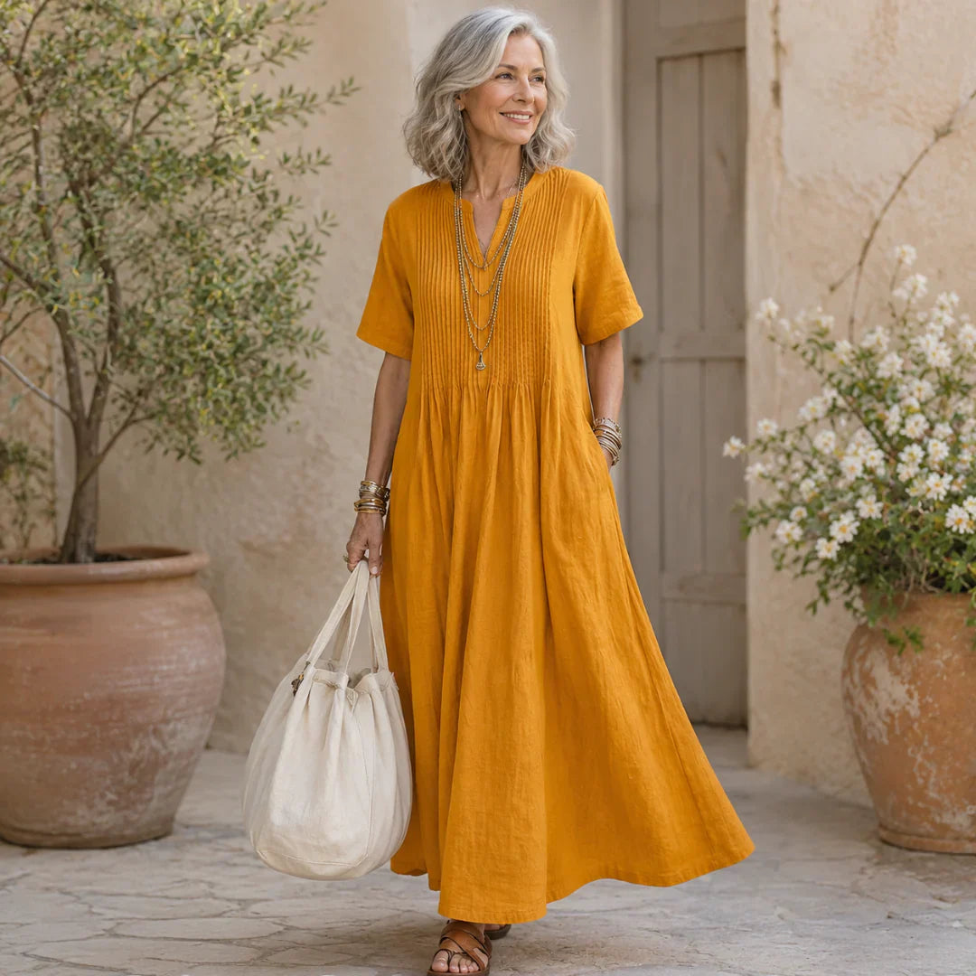 Adriana Palombo™ Breathable Casual Dress for Effortless Summer Style