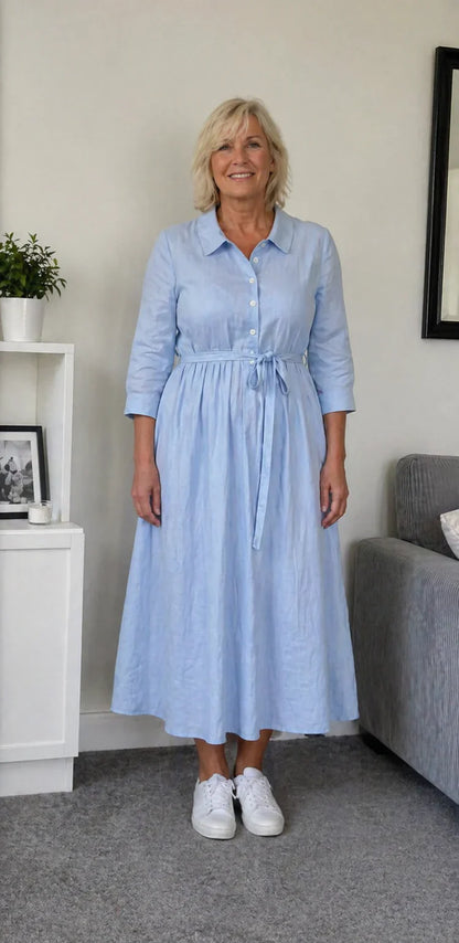 Adriana Palombo™ Breathable Casual Dress for Effortless Summer Style