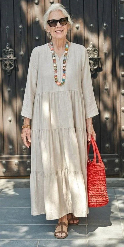 Adriana Palombo™ Breathable Casual Dress for Effortless Summer Style